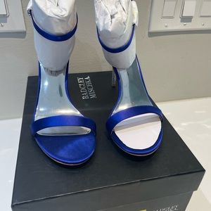 Badgely Mischka in stunning Cobalt Blue. Never worn, brand new in box & dustbag.